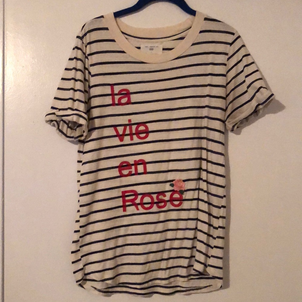 Anthropologie La vie en Rosè tee